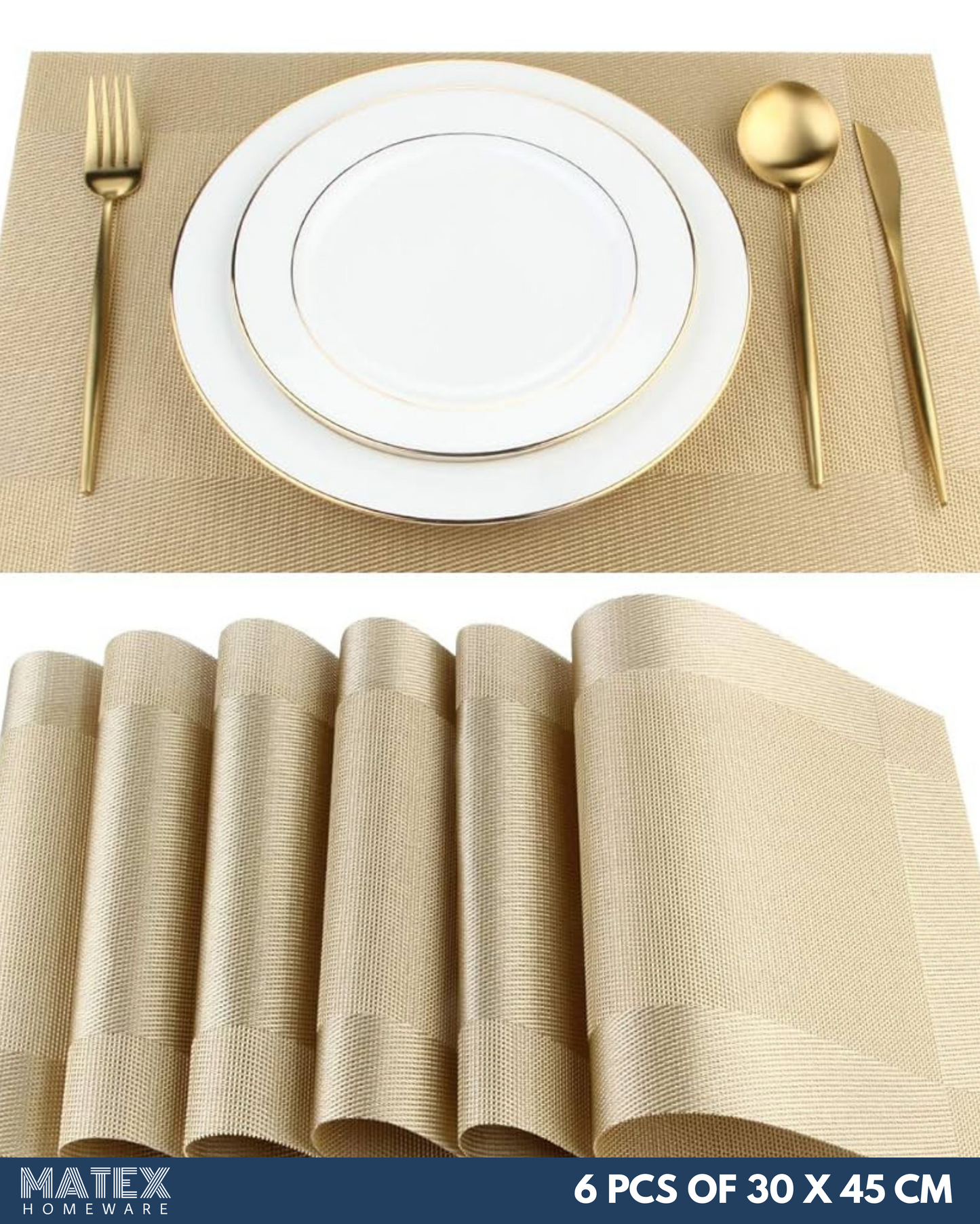 Luxurious Place Mats 6pcs for Table