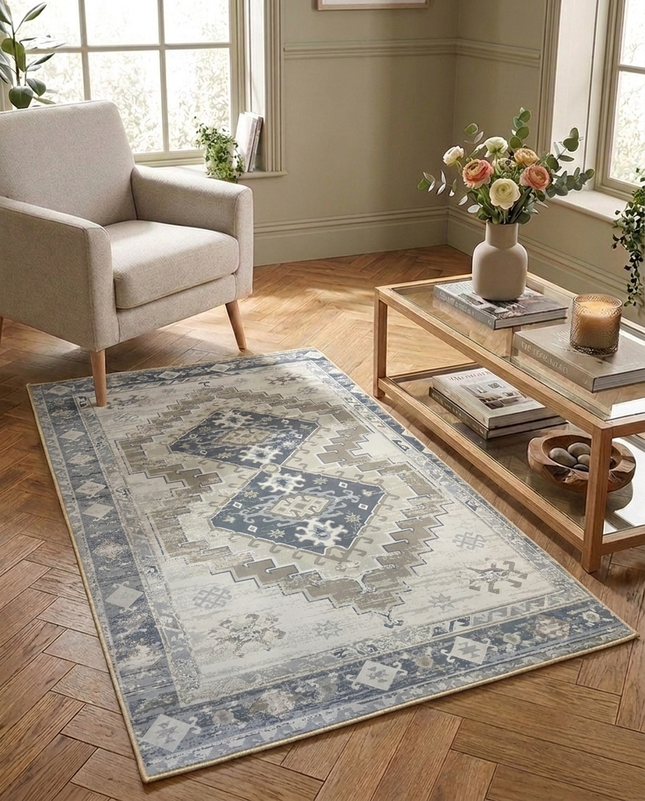 Atlas Stone Printed Soft Rug