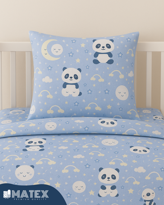 Blue Bear theme Baby Bed Crib Set 100% Cotton