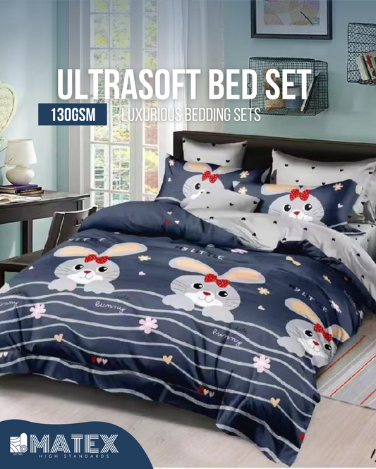 Single size RabbitHole Bed set 130 GSM (3 pcs)