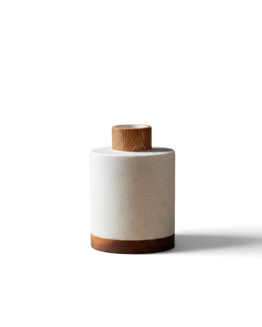 Wooden Vase - 17 cm