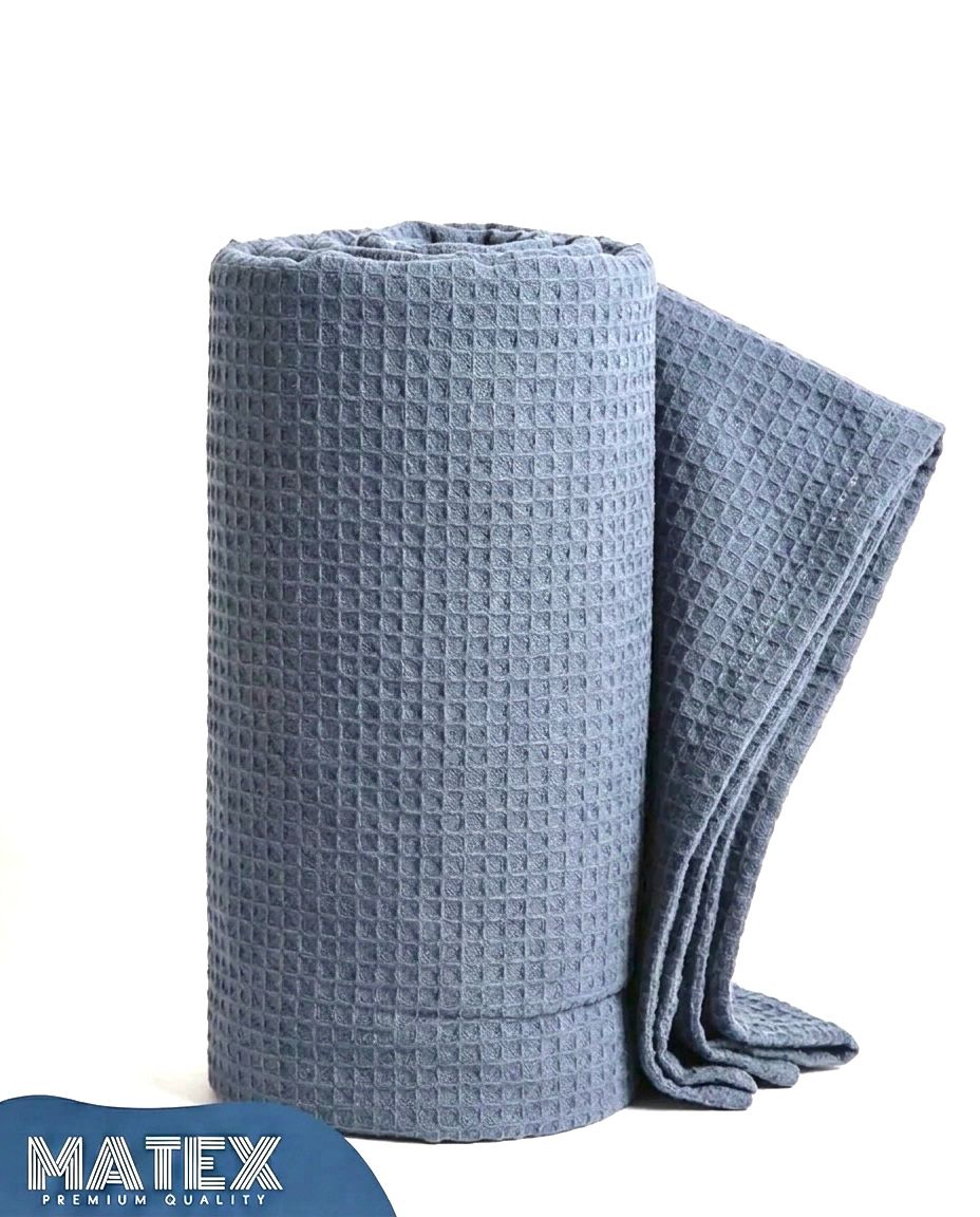 Dark grey Waffle Cotton Piqué Blanket