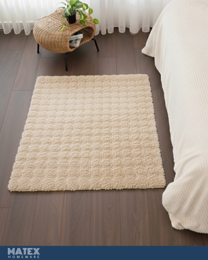 Fluffy Soft Rabbit Furr Premium 3D Bubble Rug