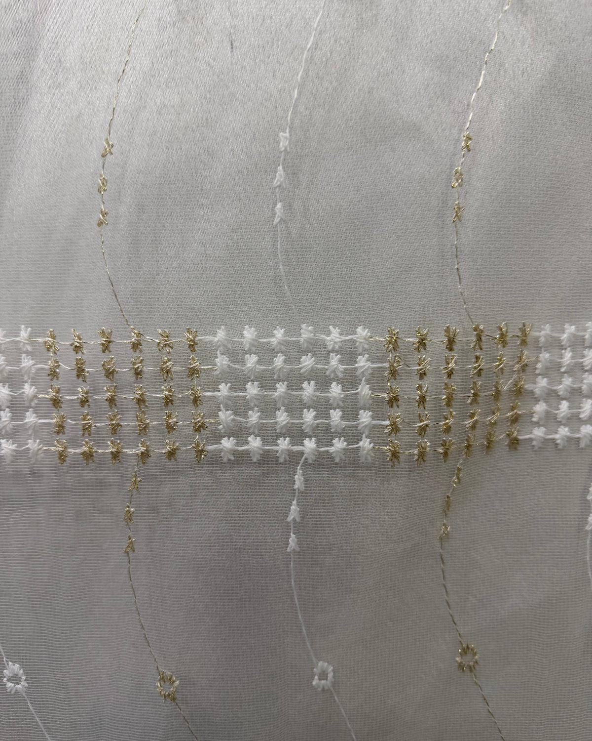 DualLayer – Serena Ivory Embroidered Curtain Sheer 140x240cm