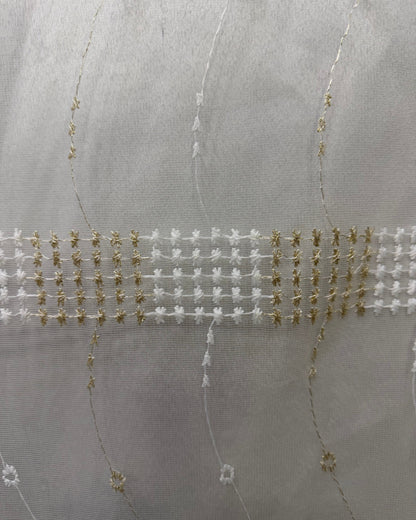DualLayer – Serena Ivory Embroidered Curtain Sheer 140x240cm