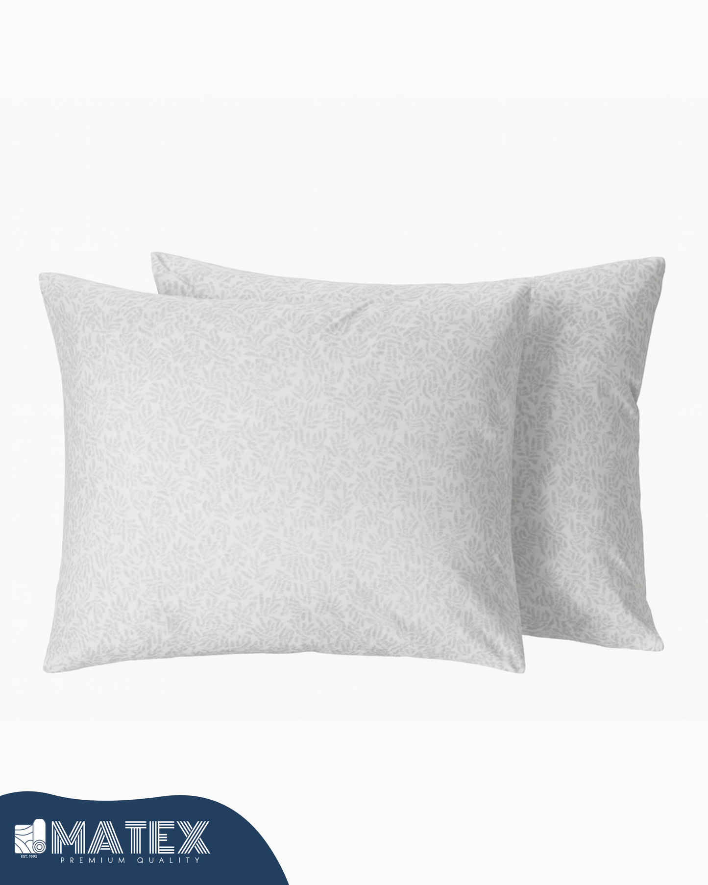 Minimal Leaf Pillow Case - Envelope Enclosure - 2 Pack