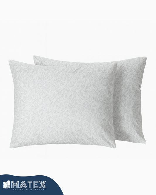 Minimal Leaf Pillow Case - Envelope Enclosure - 2 Pack
