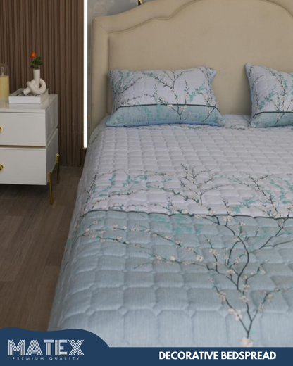 King size Sky Blossom Decor Bedspread