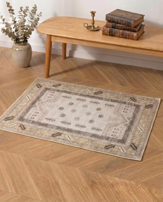 Nomad Sand Printed Soft Rug