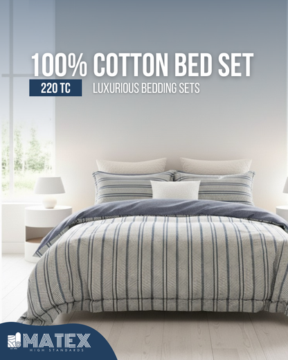 CrunchLine Bed Set 100% Cotton 220TC