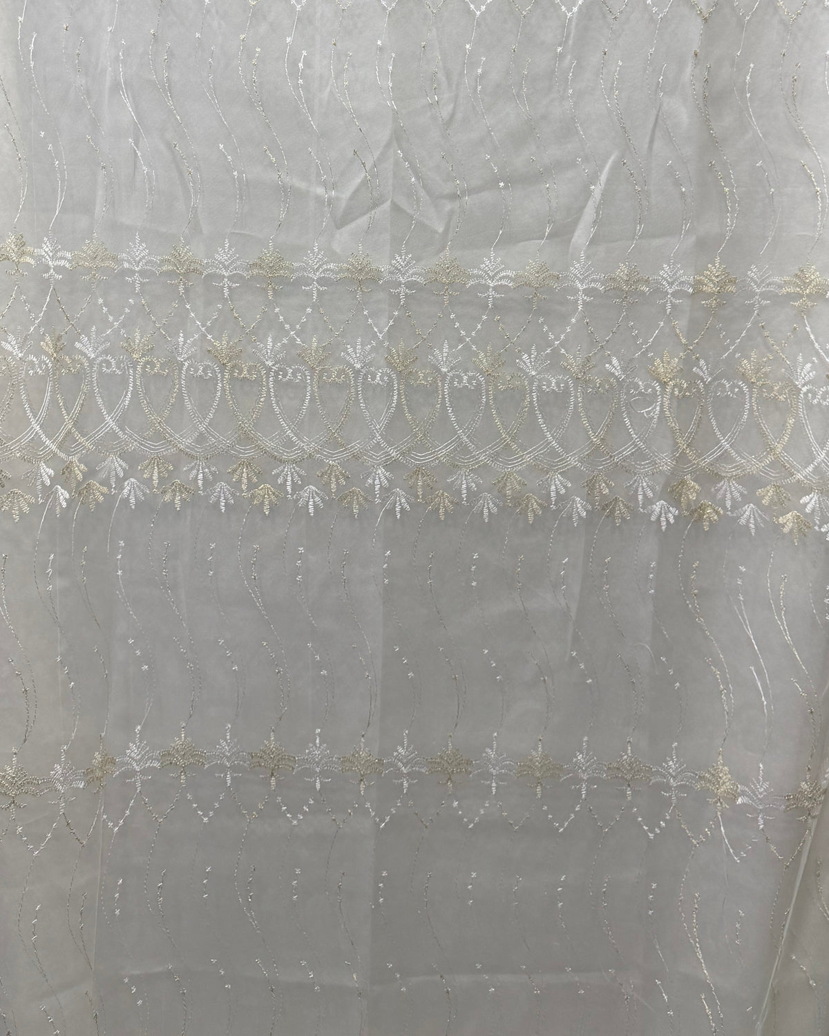 DualLayer – Éloise Ivory Embroidered Curtain Sheer 140x240cm