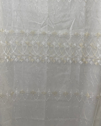 DualLayer – Éloise Ivory Embroidered Curtain Sheer 140x240cm