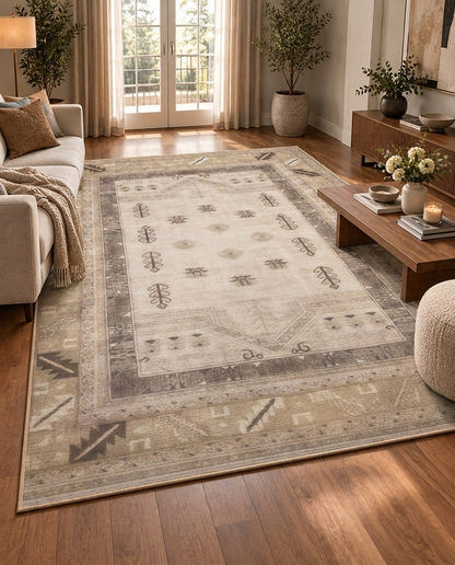 Nomad Sand Printed Soft Rug