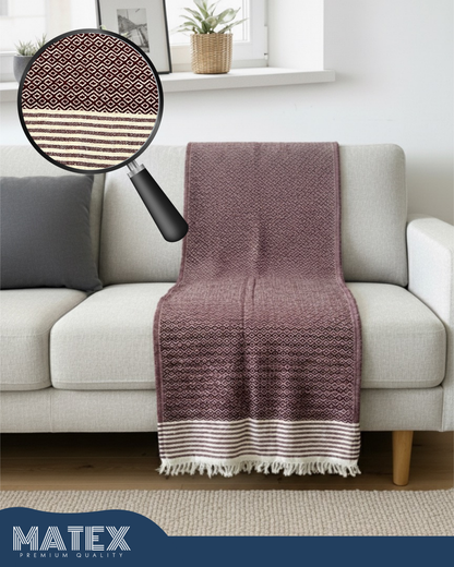 Roselle Knit Throw – 100% Cotton