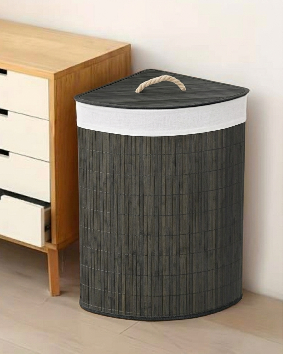 CornerBamboo™ Laundry Hamper
