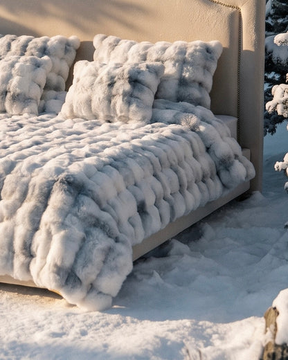 King Size Grey Husky Thick CuddleCloud Comforter Set