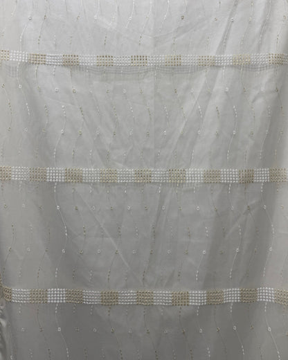 DualLayer – Serena Ivory Embroidered Curtain Sheer 140x240cm