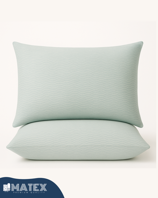 Mint Pattern Pillow Case - Envelope Enclosure - 2 Pack