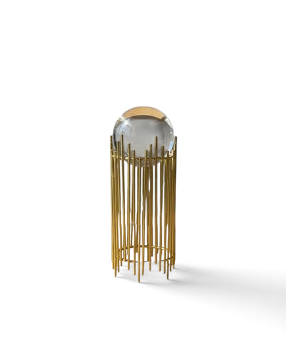 Golden Halo Crystal Decor