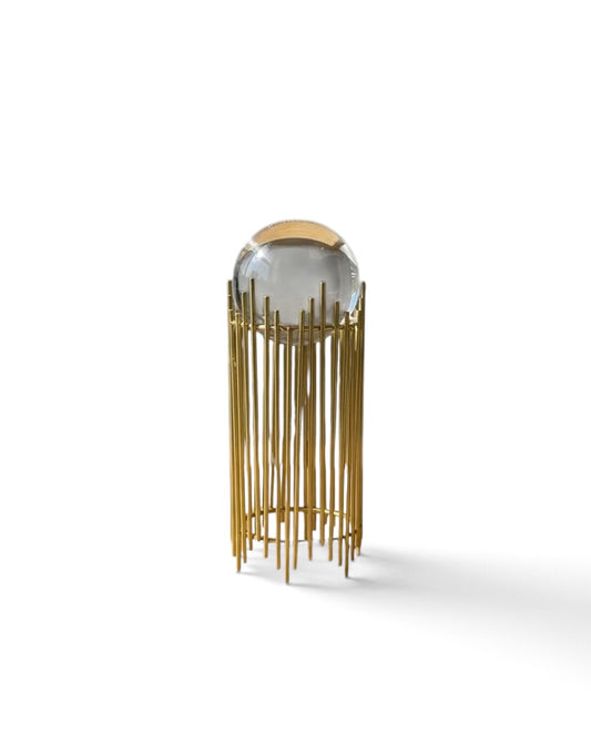 Golden Halo Crystal Decor