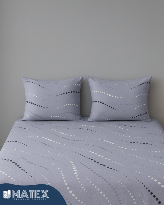 Dotted Pattern Double Size Bed Sheet