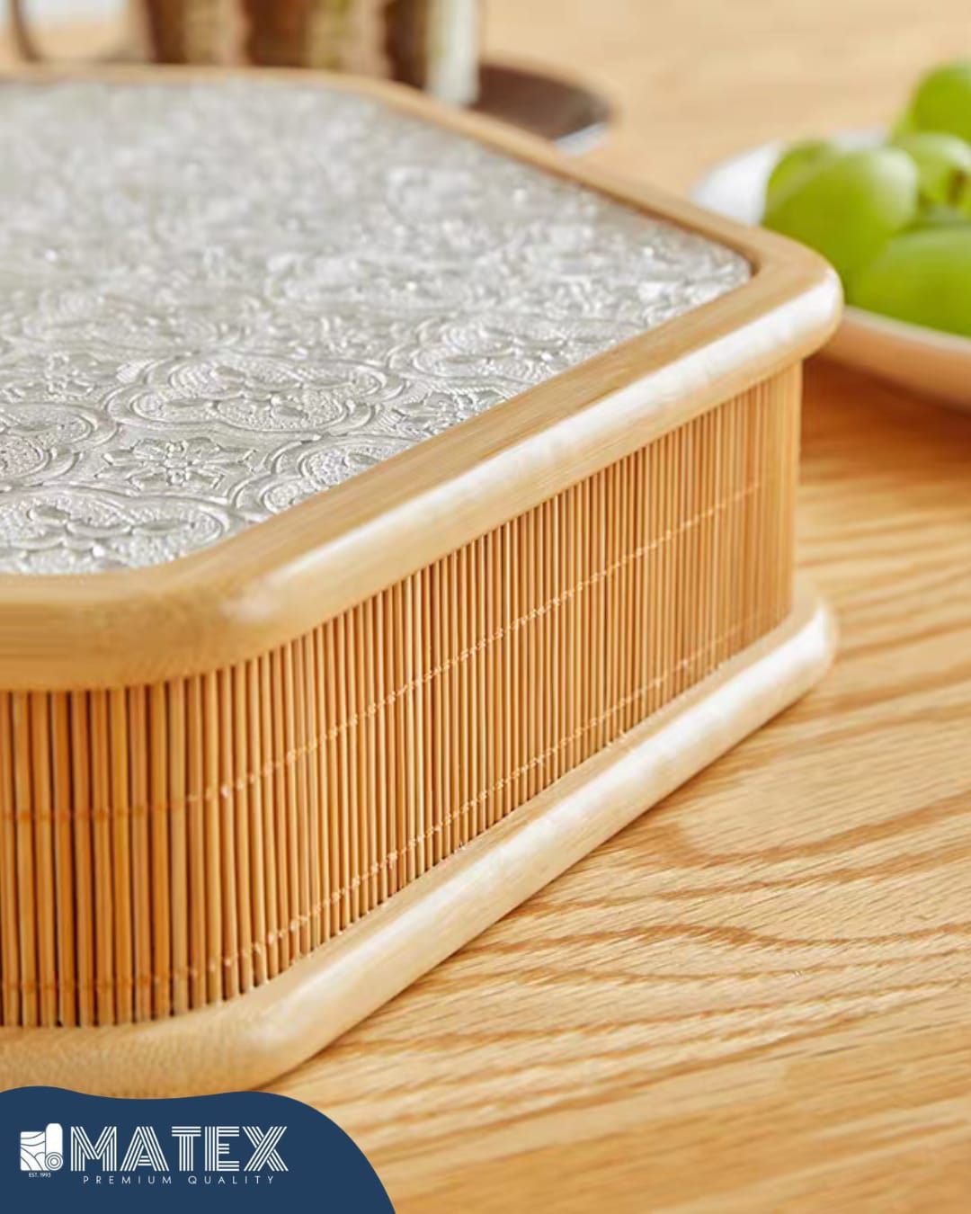Bamboo Wood With Cover Living Plate