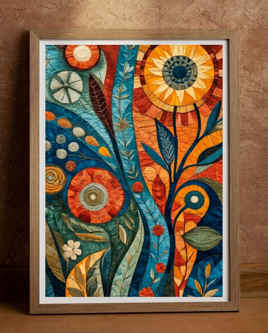 Wood Framed Wall Art – Solstice Bloom