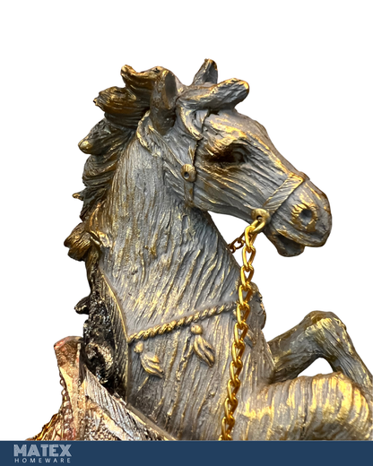 Ceramic Salon Horse Statue 25cm