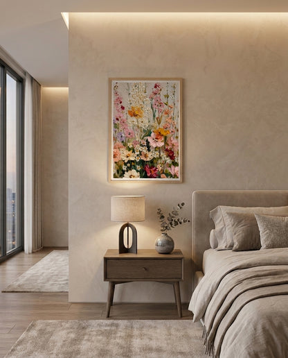Wood Framed Wall Art – Whispering Wildflowers