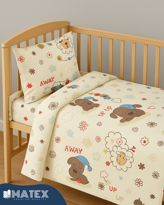 Playful Baby Bed Crib Set 100% Cotton