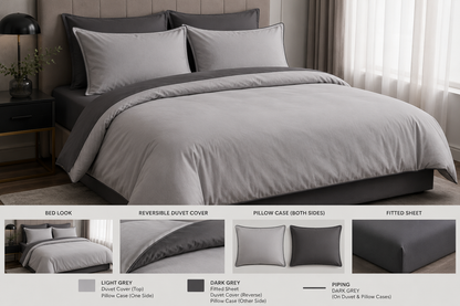 MATEX SoftBlend – Silver Shadow Reversible Bed Set