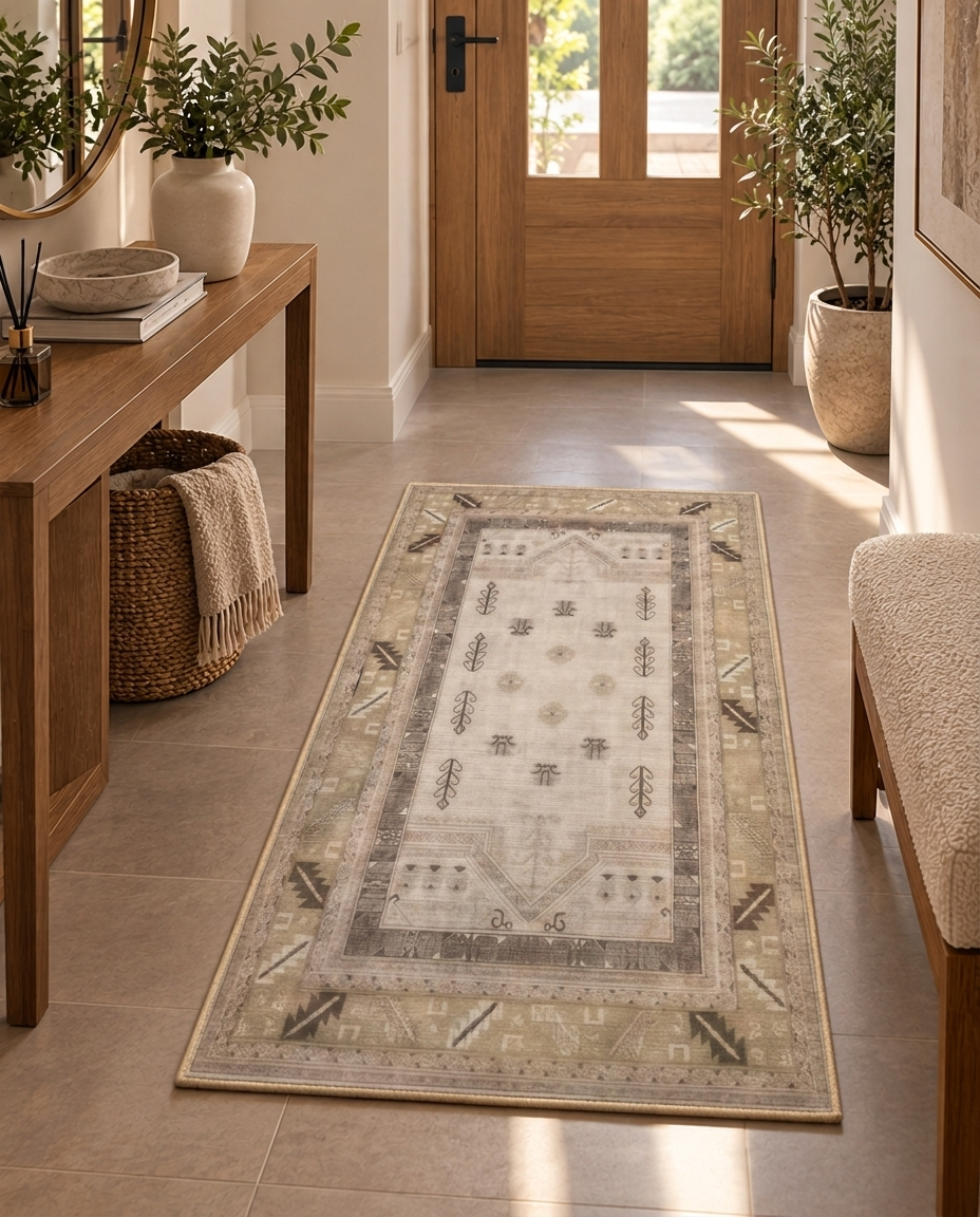 Nomad Sand Printed Soft Rug