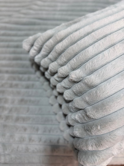 King Size Light Grey PlushWave Comforter Set