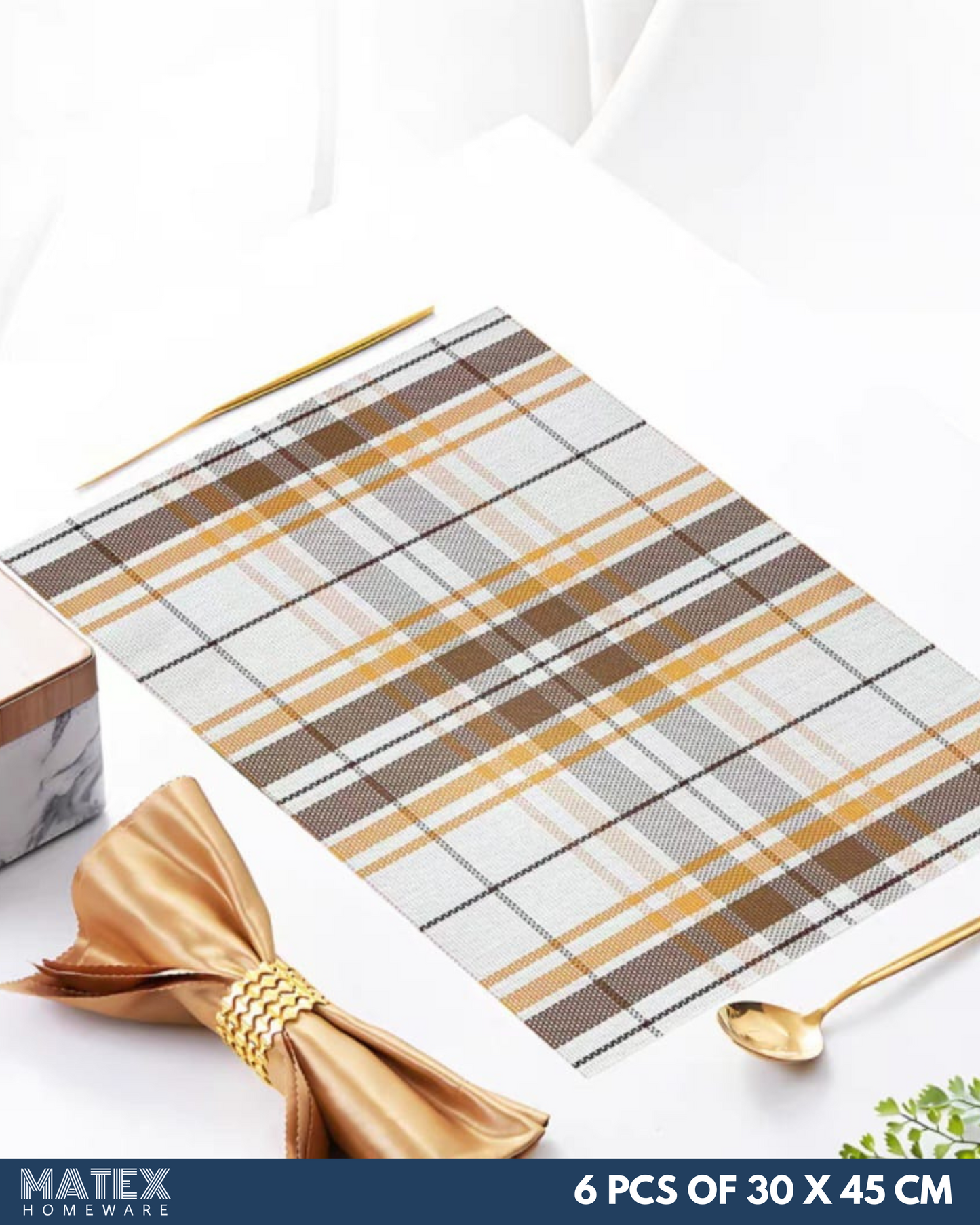 Luxurious Place Mats 6pcs for Table