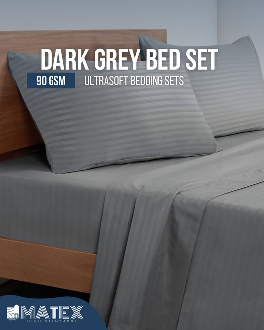 Dark Grey Bed Set