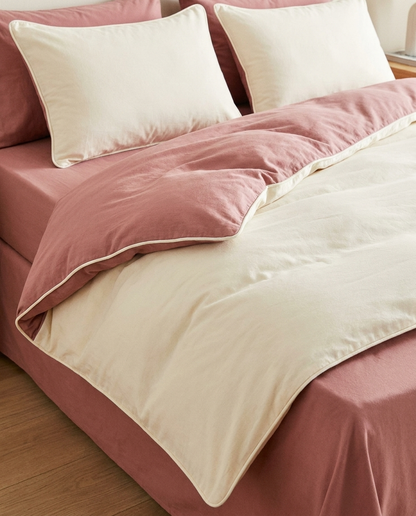 Blush Ivory SoftBlend - Reversible Bed Set
