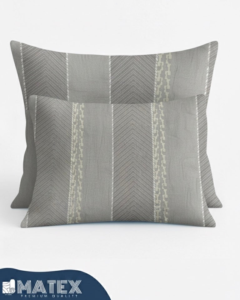 Vintage Ancient Dark Cotton Pillow Case - Envelope Enclosure - 2 Pack