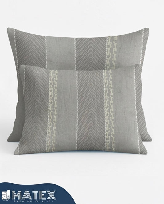 Vintage Ancient Dark Cotton Pillow Case - Envelope Enclosure - 2 Pack