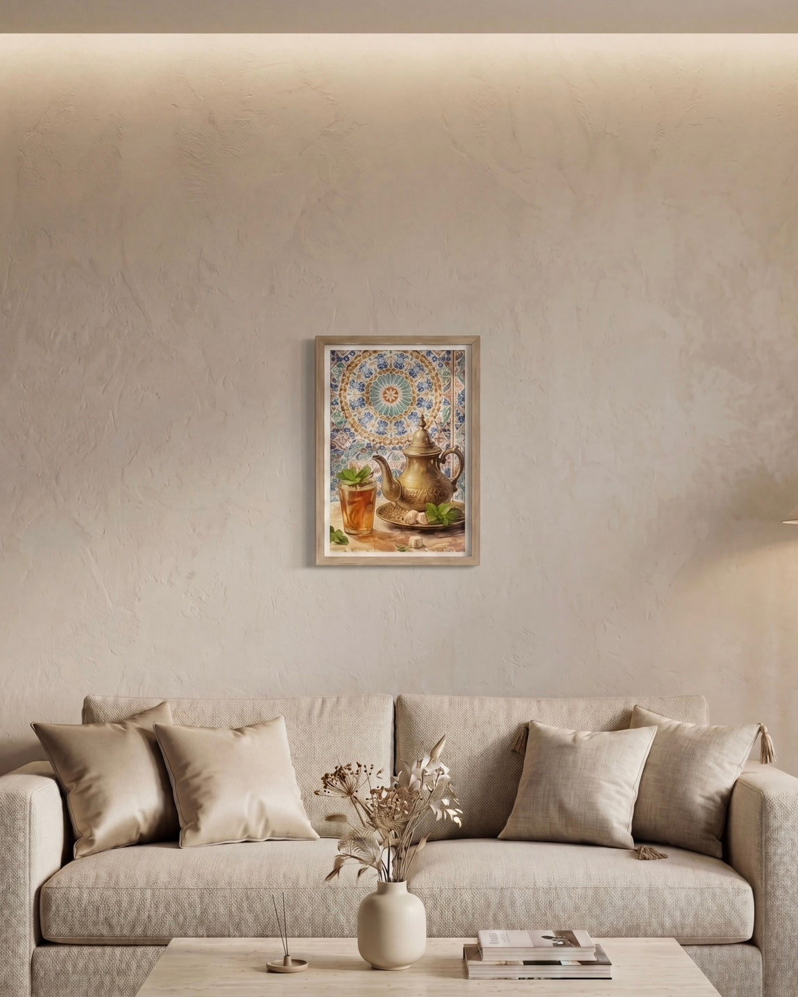 MATEX Framed Wall Art – Marrakesh Mint Ritual