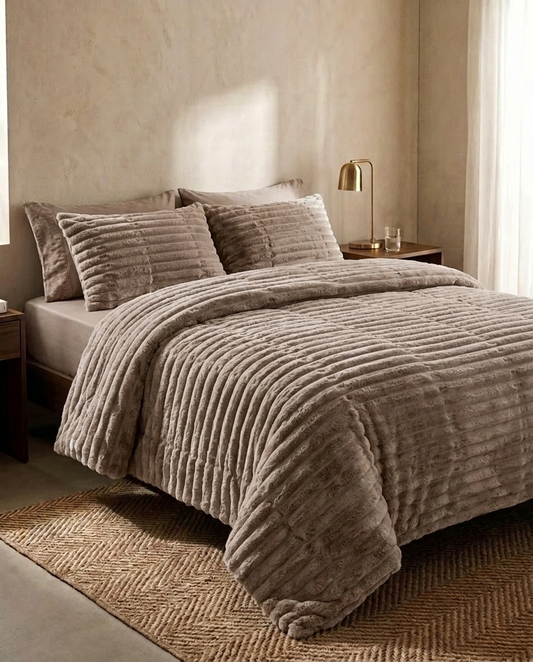 Single Size Smoky Taupe CloudRib Comforter