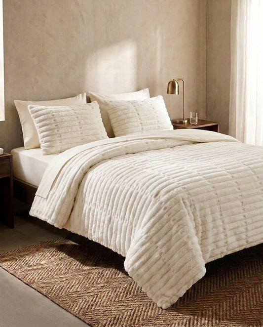 Single Size Off White CloudRib Comforter