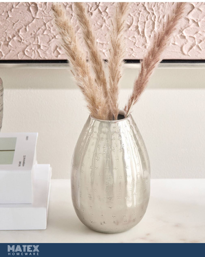 Metal Etched Vase