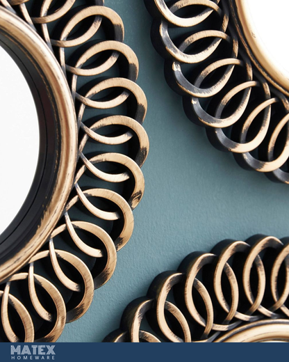 3-Piece Mirror Set - 25 cm