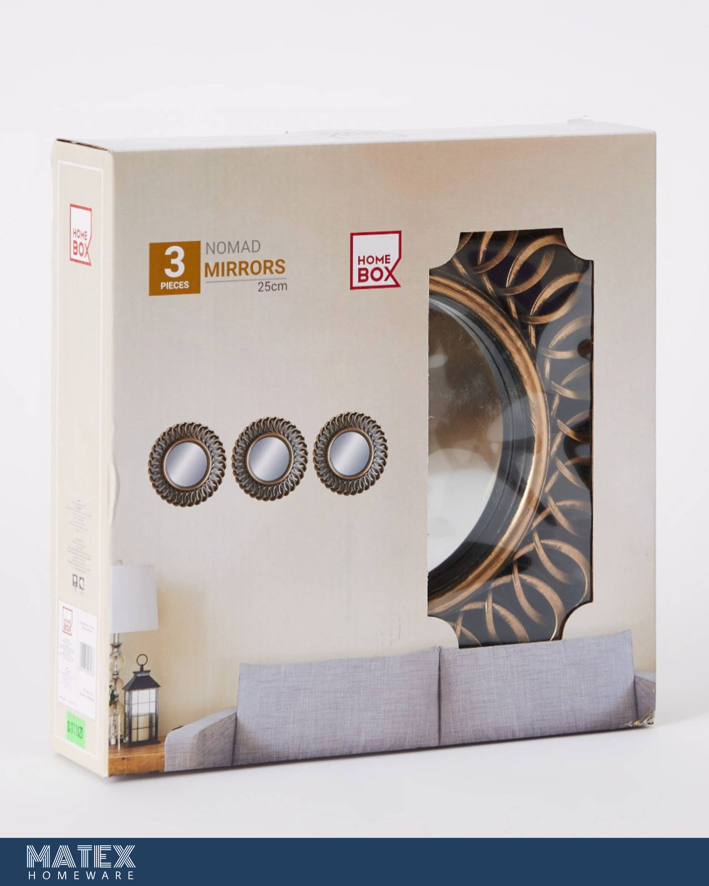 3-Piece Mirror Set - 25 cm
