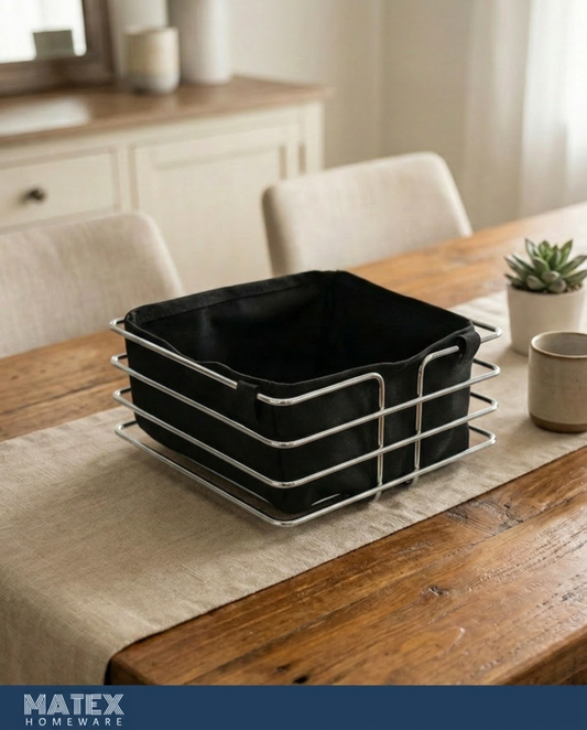 Stainless Steel Storage Basket -20x20x10 cm