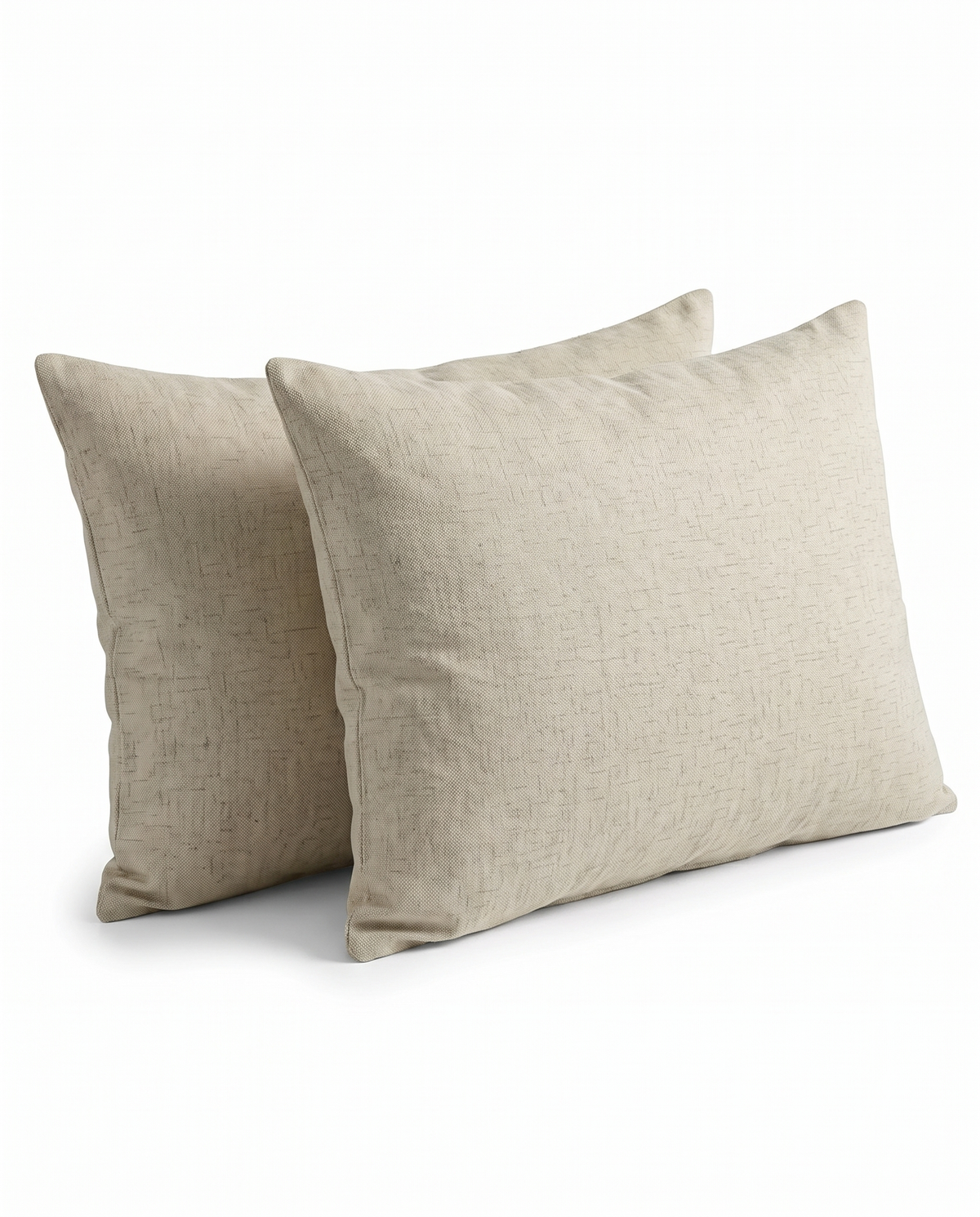 Vintage Greige Cotton Pillow Case (2pcs)