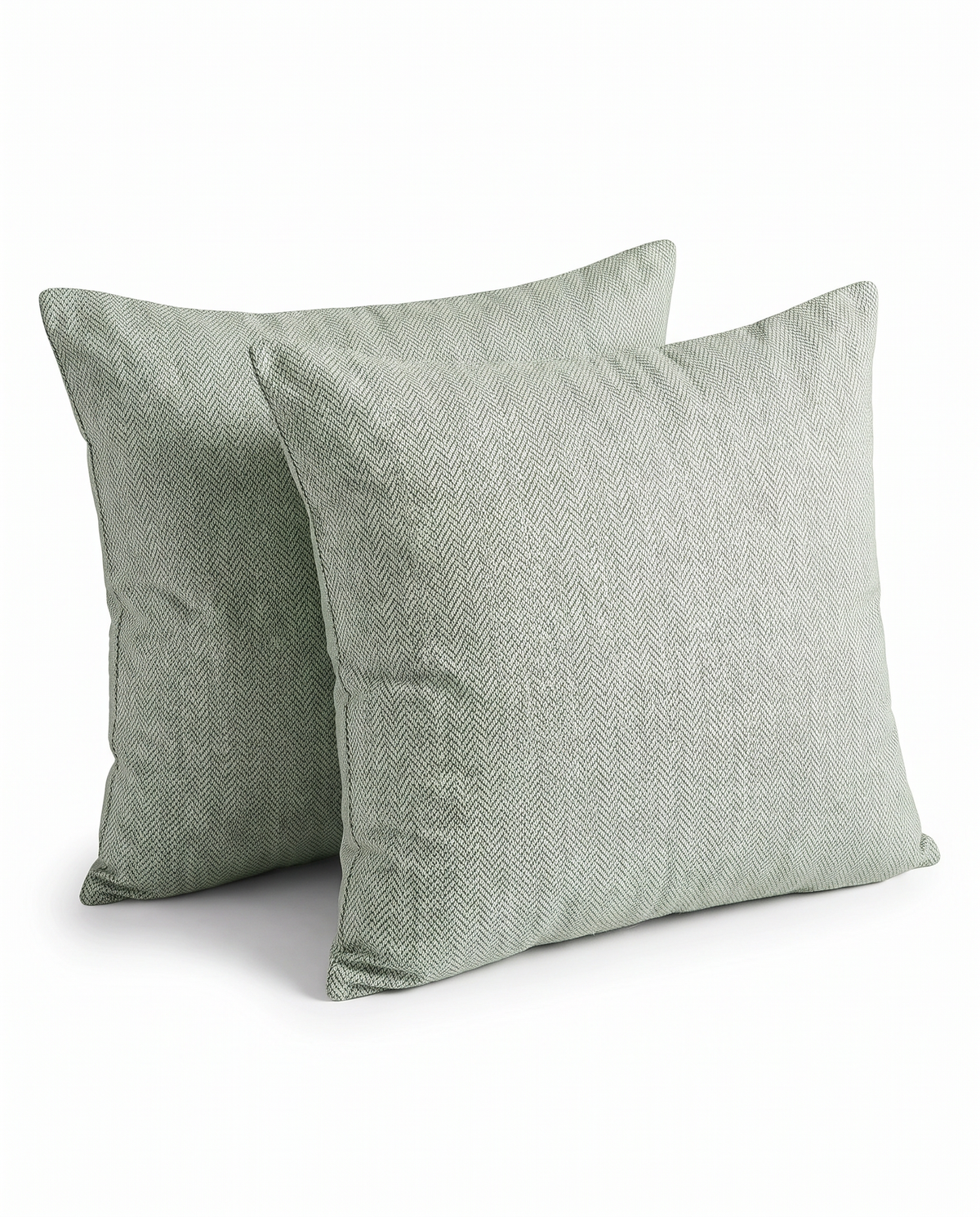 Mint Pattern Cotton Pillow Case (2pcs)