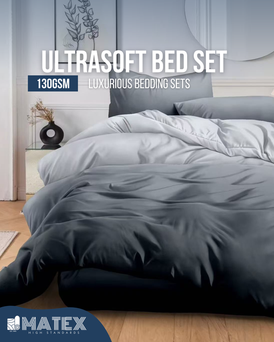 Single size RaisingGrey Bed set 130GSM (3pcs)