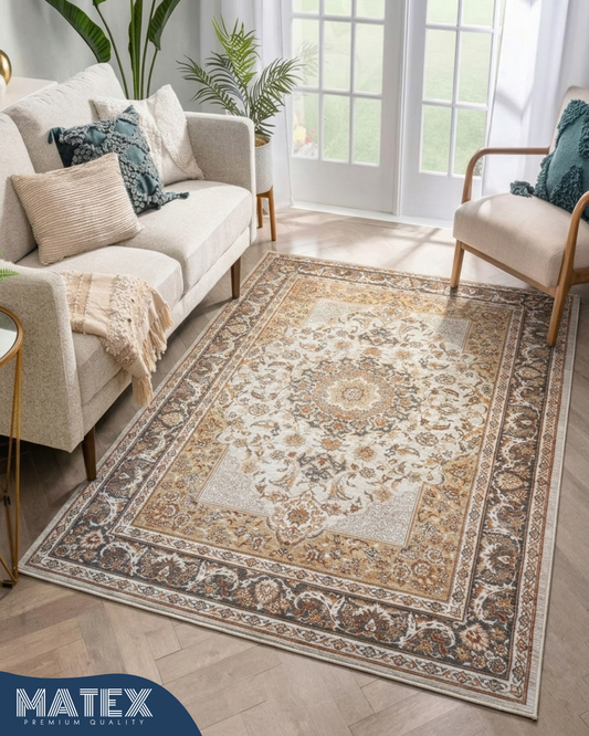 Amber Heritage Printed Soft Rug 160x230cm