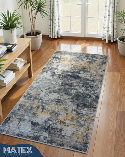 Obsidian Mist Printed Soft Rug 80x150cm